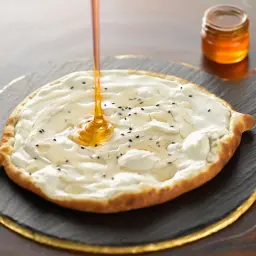 Labneh and Honey Manoushe
